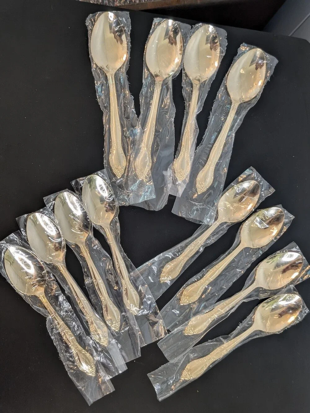 Silver-Color Stainless Steel Spoons - Set of 8 Dessert And 4 Soup